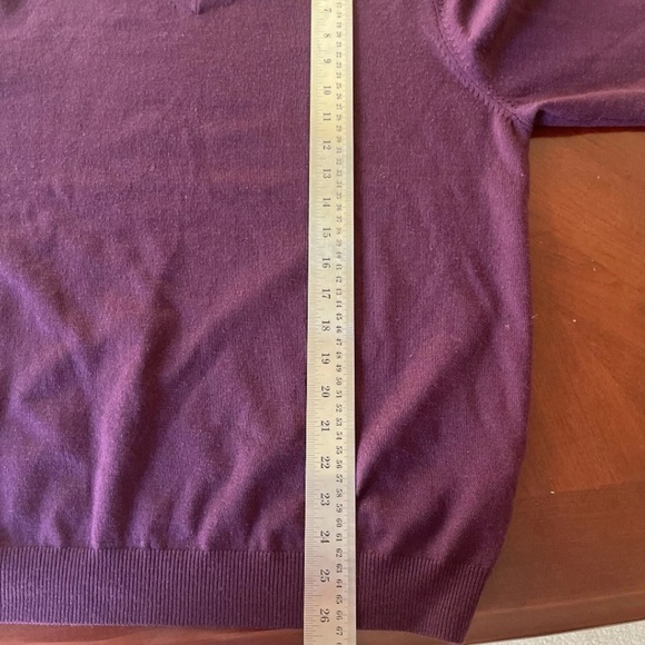 Brooks Brothers Extra Fine Merino Wool Purple Color Men’s Size L. - Picture 5 of 7